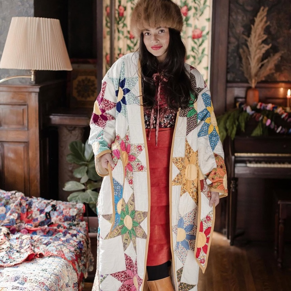 Honeybea Quilt Duster New w:o tags